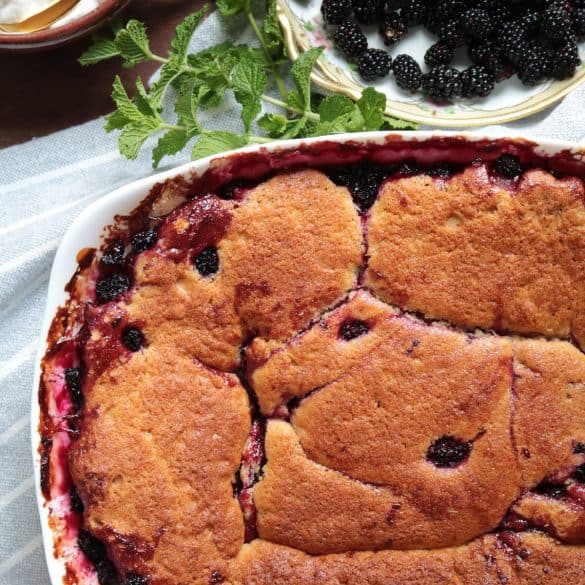 Old-Fashioned Blackberry Cobbler.