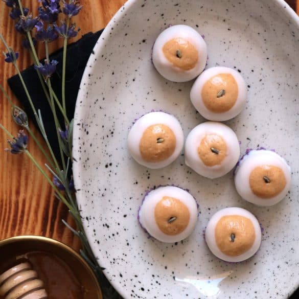 Lavender-Honey Buckeyes.