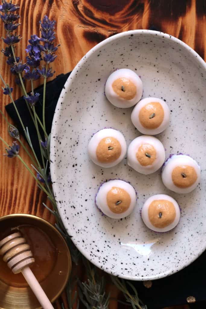 Lavender-Honey Buckeyes.