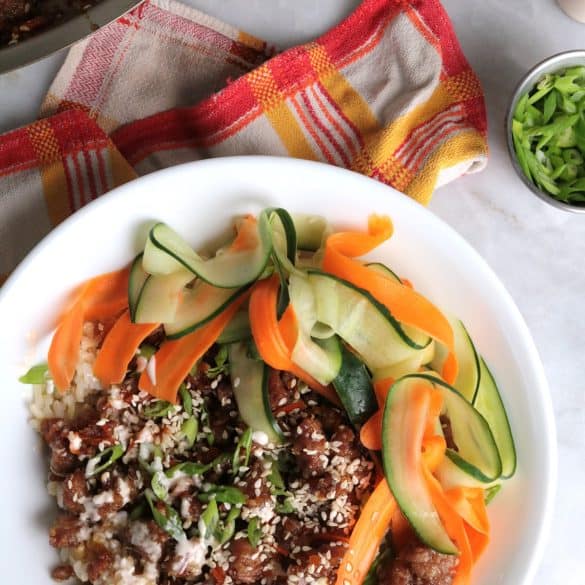 Pork Bulgogi Rice Bowls.