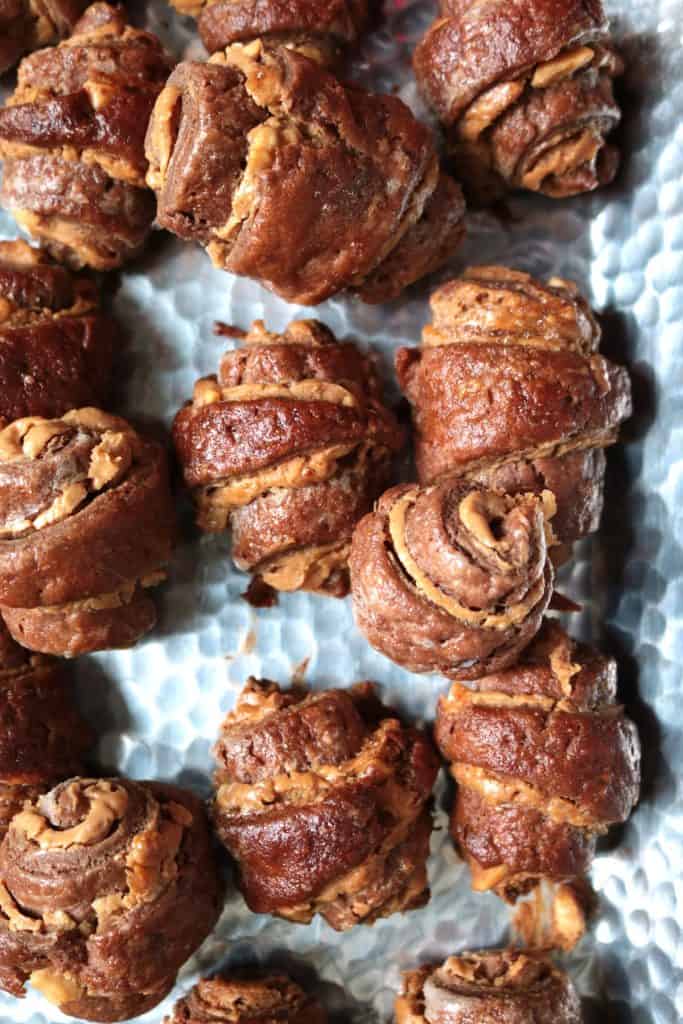 Peanut Butter Chocolate Rugelach.
