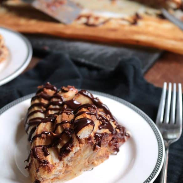 Peanut Butter Chocolate Crescent Ring.