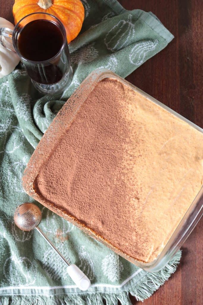 Homemade Pumpkin Spice Latte Tiramisu.