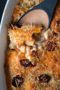 Roasted Tomato Macaroni and Cheese.