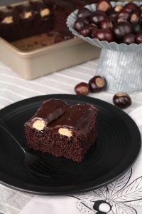 Chocolate Bumpy Cake with Peanut Butter Buttercream.