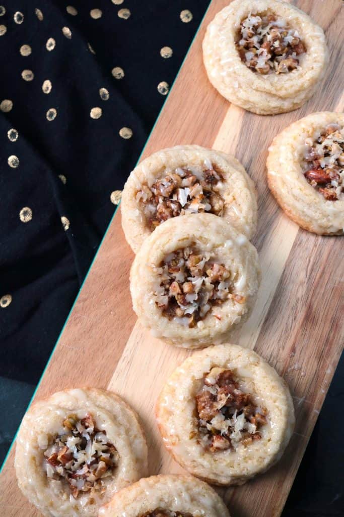 Baklava Thumbprint Cookies.