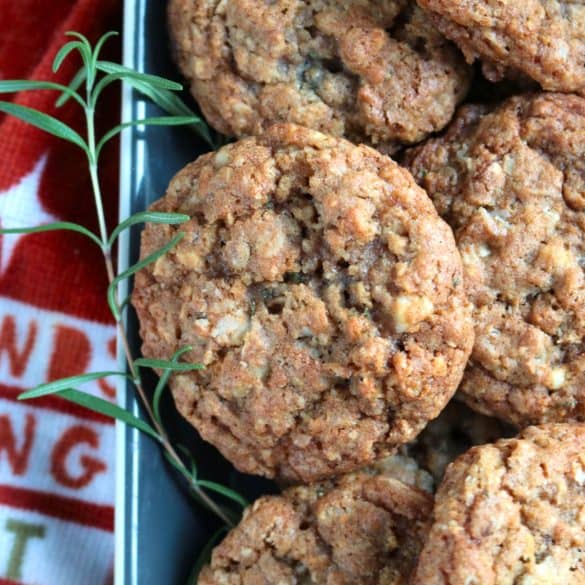Oatmeal Cranberry Walnut Cookies.