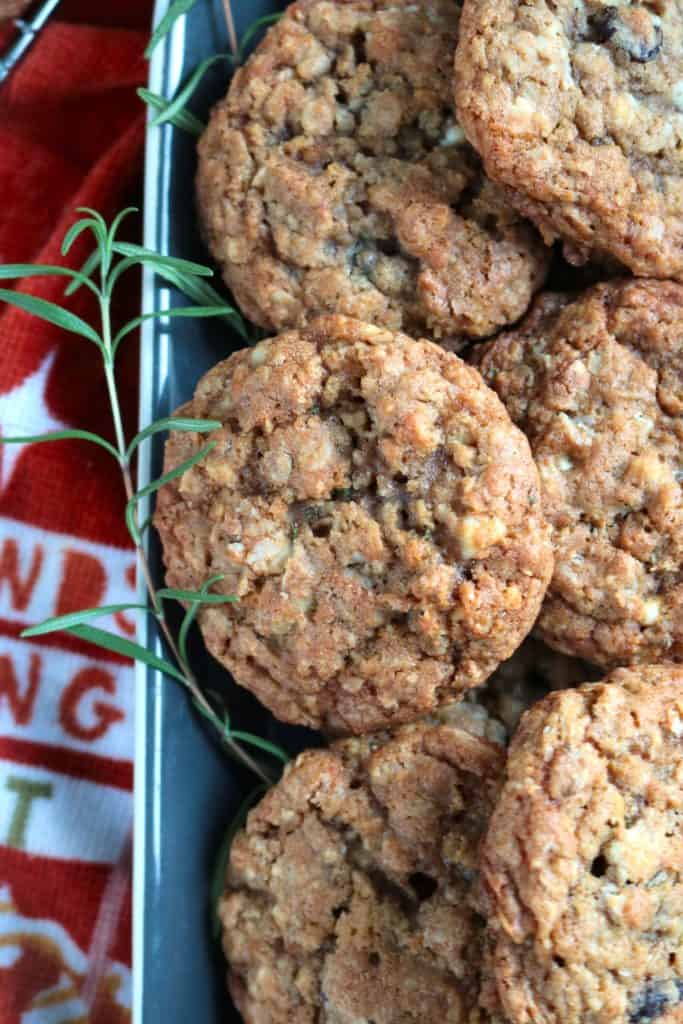Oatmeal Cranberry Walnut Cookies.