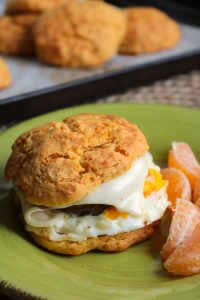 Sweet Potato Biscuit Breakfast Sandwich.