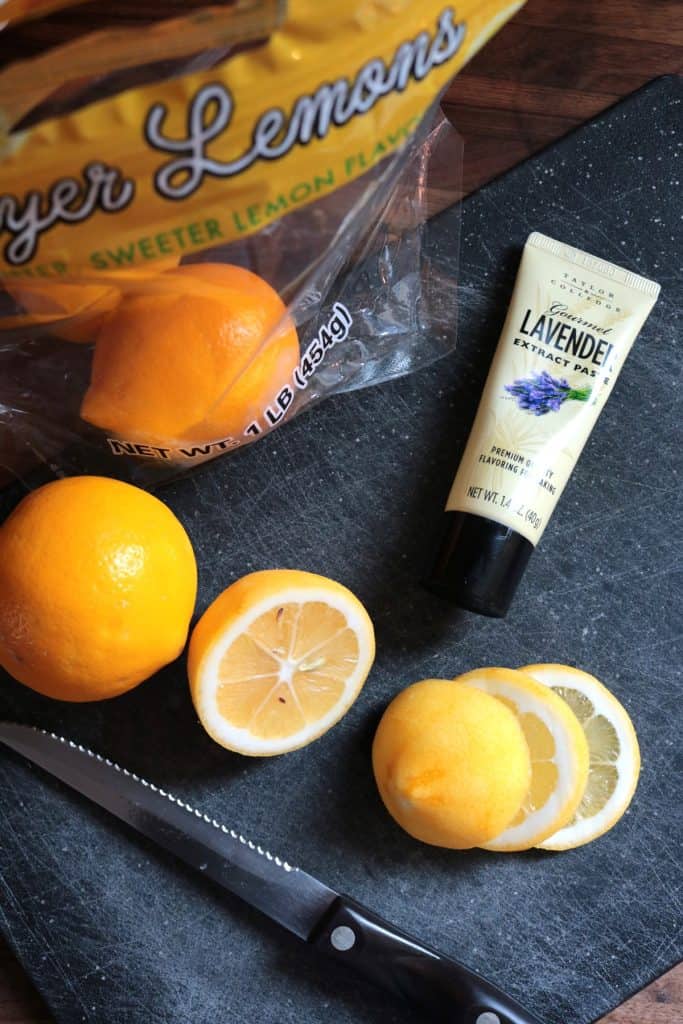 Melissa's Produce Meyer Lemons and Taylor and Colledge Lavender Extract Paste.