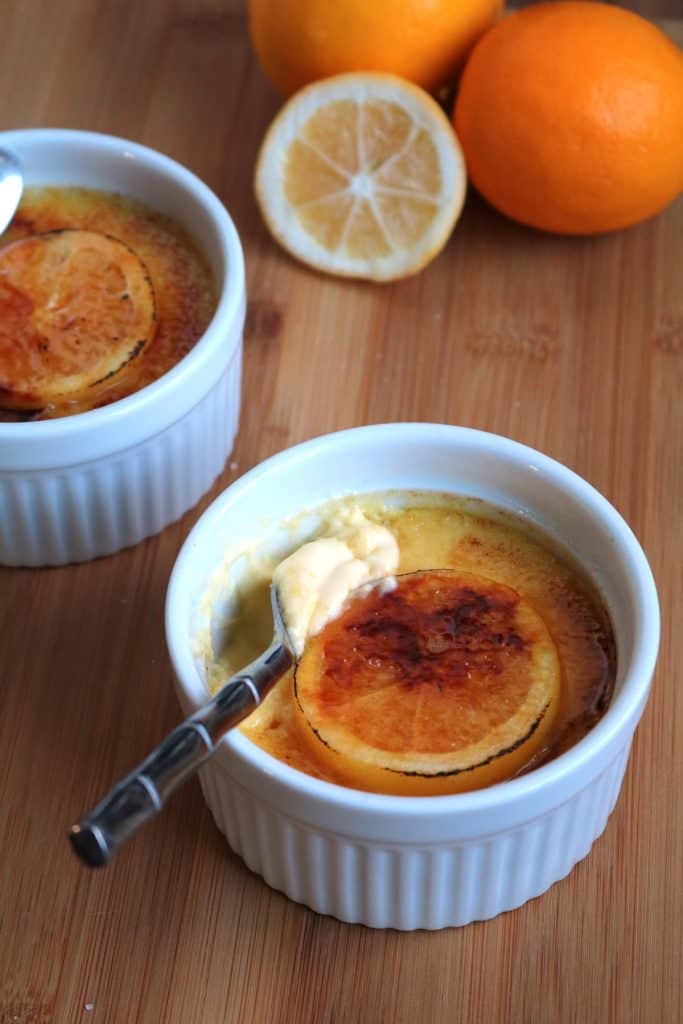 Lavender Meyer Lemon Creme Brulee.