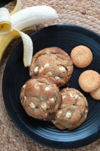 Banana Pudding Cookies on a plate.