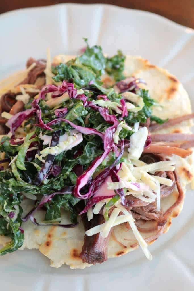 Kale Slaw on a Taco.