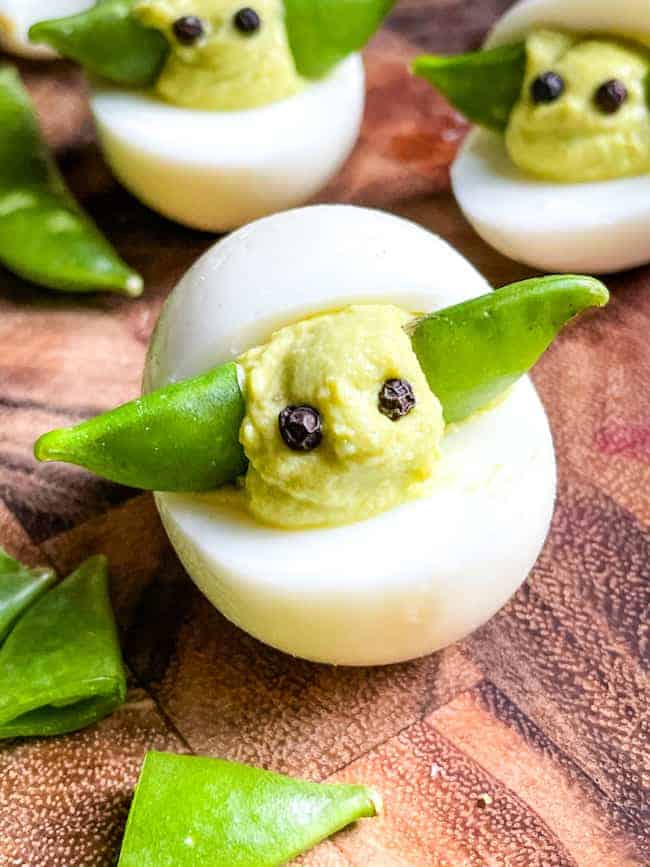 Baby Yoda Deviled Eggs.