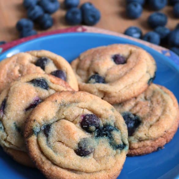 Blueberry Corn Cookies.