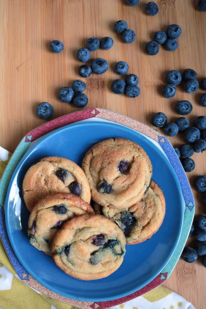Blueberry Cornbread Cookies.
