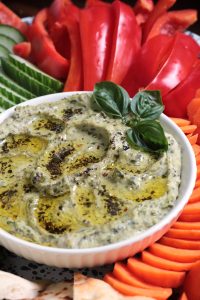 Basil Pesto Hummus.