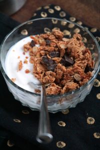 Chocolate and peanut butter granola.