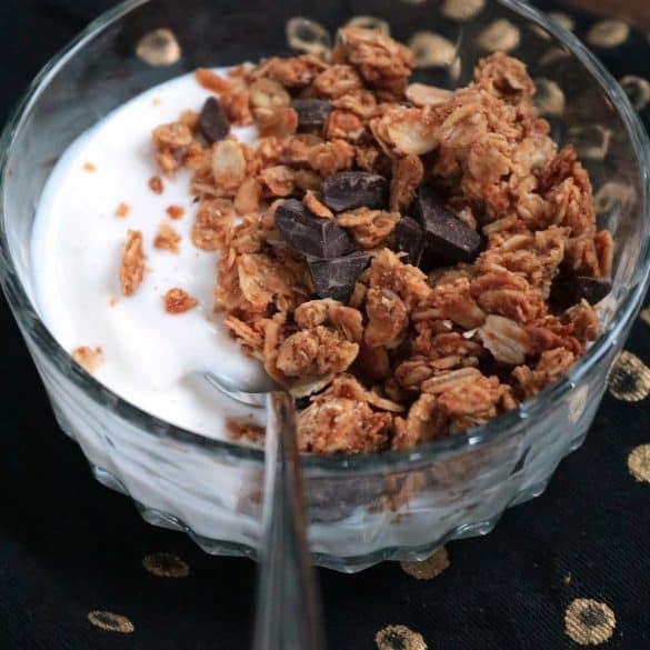 Chocolate and peanut butter granola.