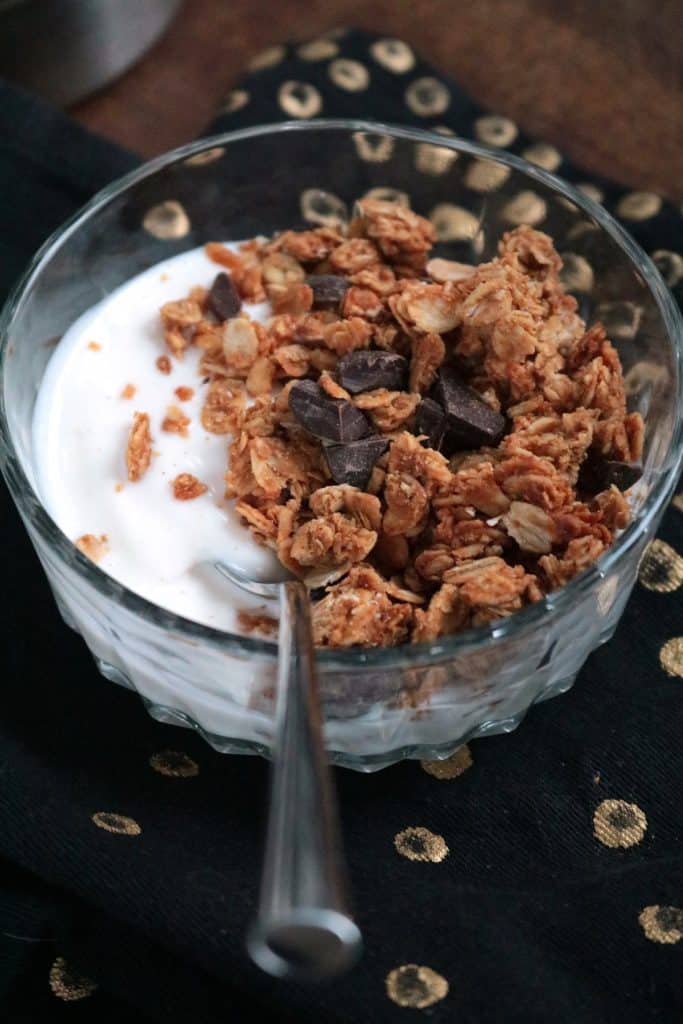 Chocolate and peanut butter granola.