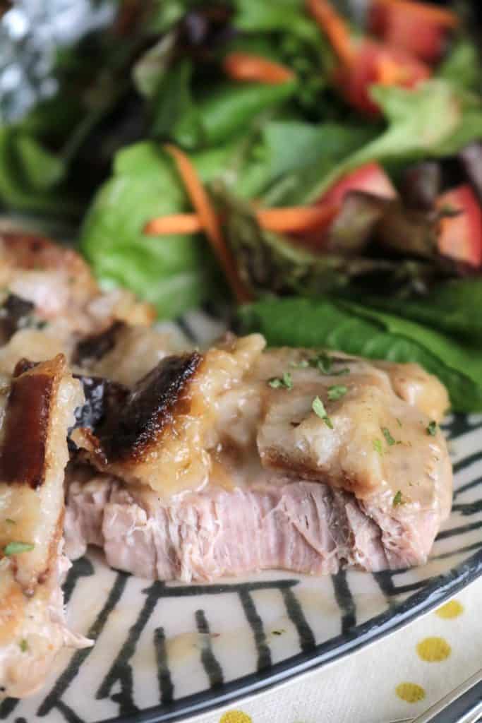 Juicy Pork Chops and Stuffing.