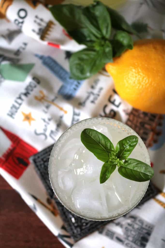 Fresh Basil Lemonade.