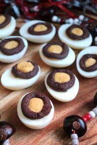Buckeye Deviled Eggs.
