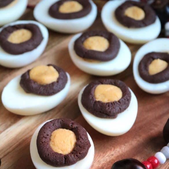 Buckeye Deviled Eggs.