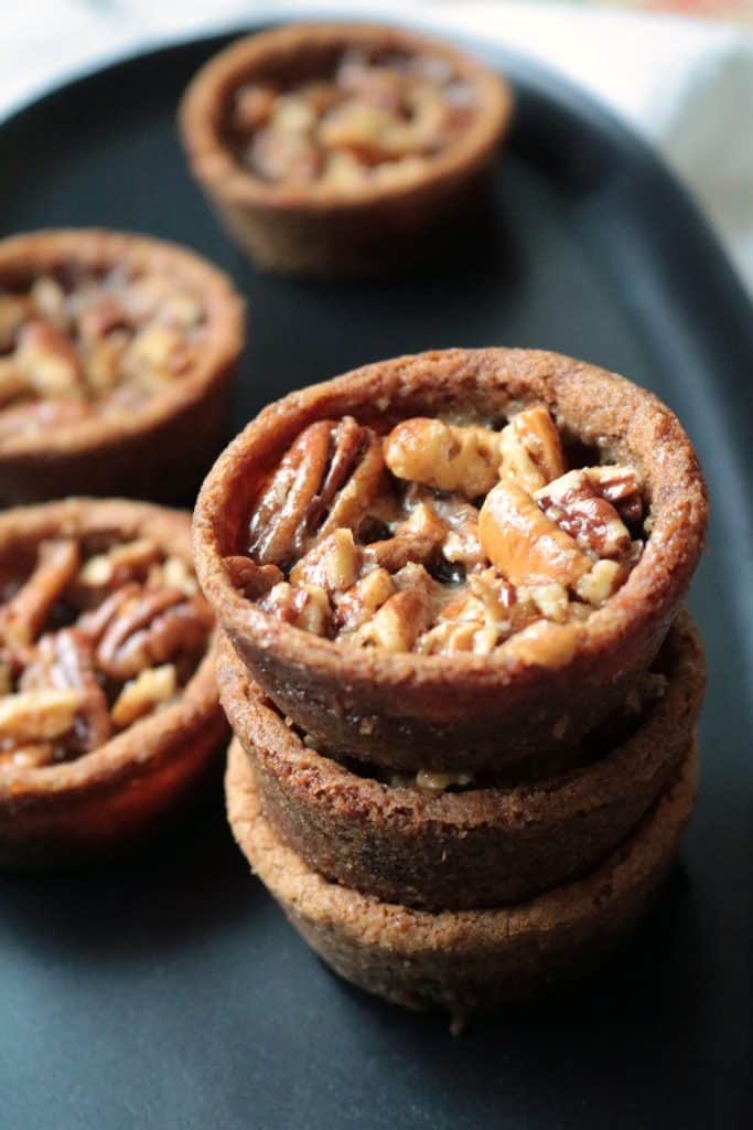 Stack of Pecan Pie Cookies.