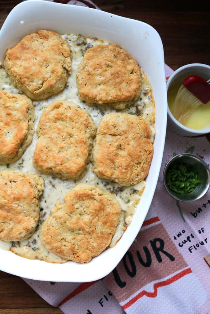 Breakfast Casserole Biscuits and Gravy.
