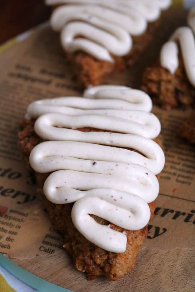 Browned Butter Carrot Cake Scone.