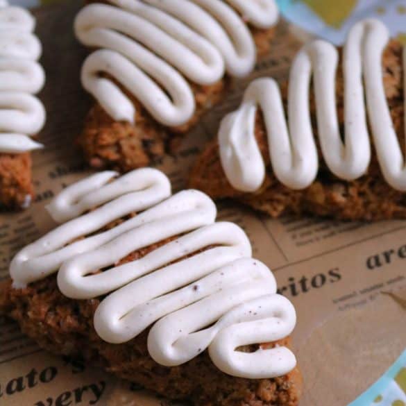 Browned Butter Carrot Cake Scones.