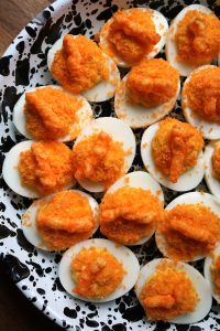 Cheetos Deviled Eggs.