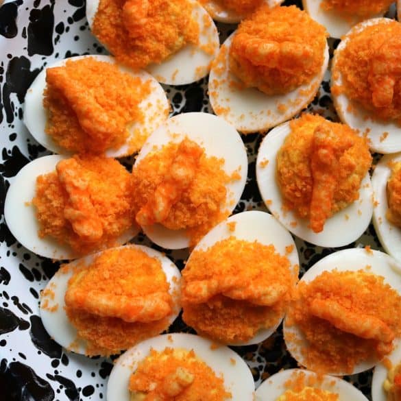 Cheetos Deviled Eggs.