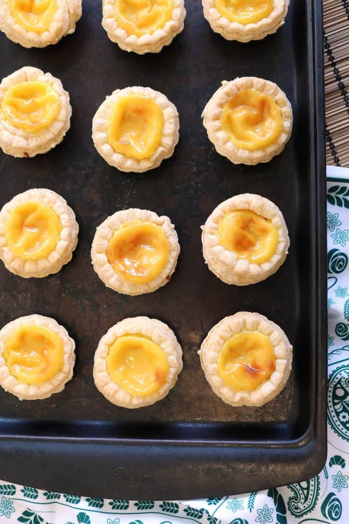 Egg Tarts with Puff Pastry.
