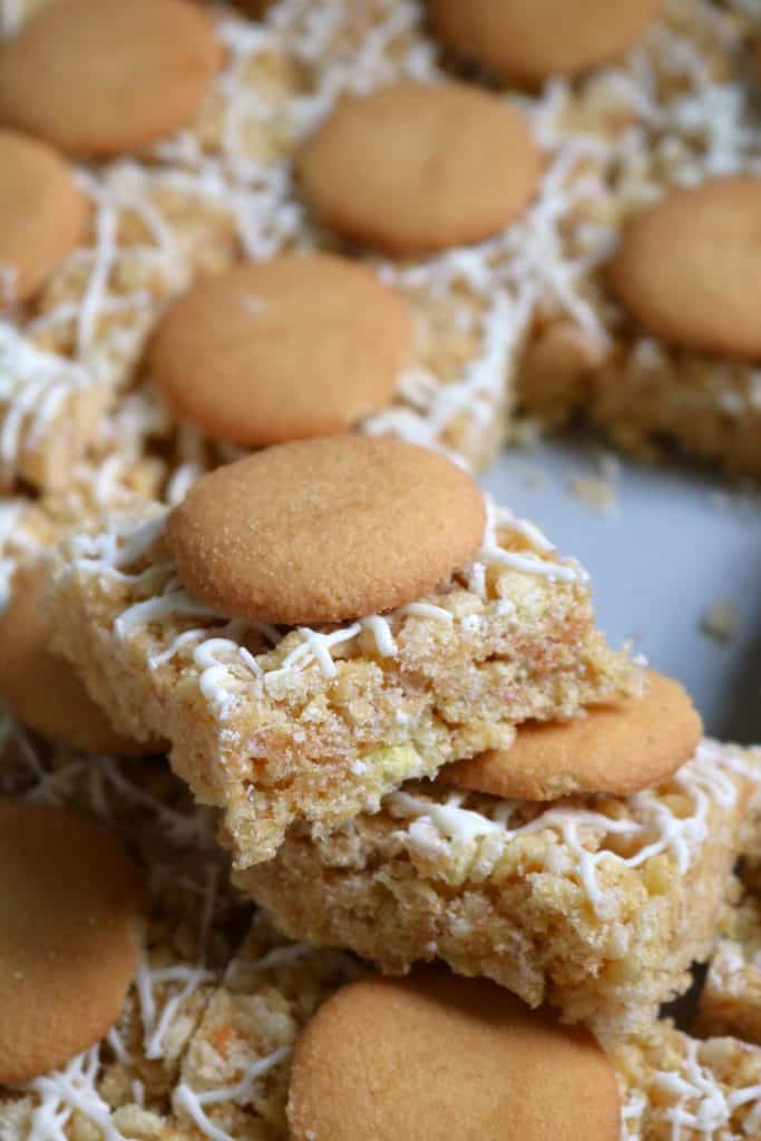 Banana Pudding Rice Krispie Treats.