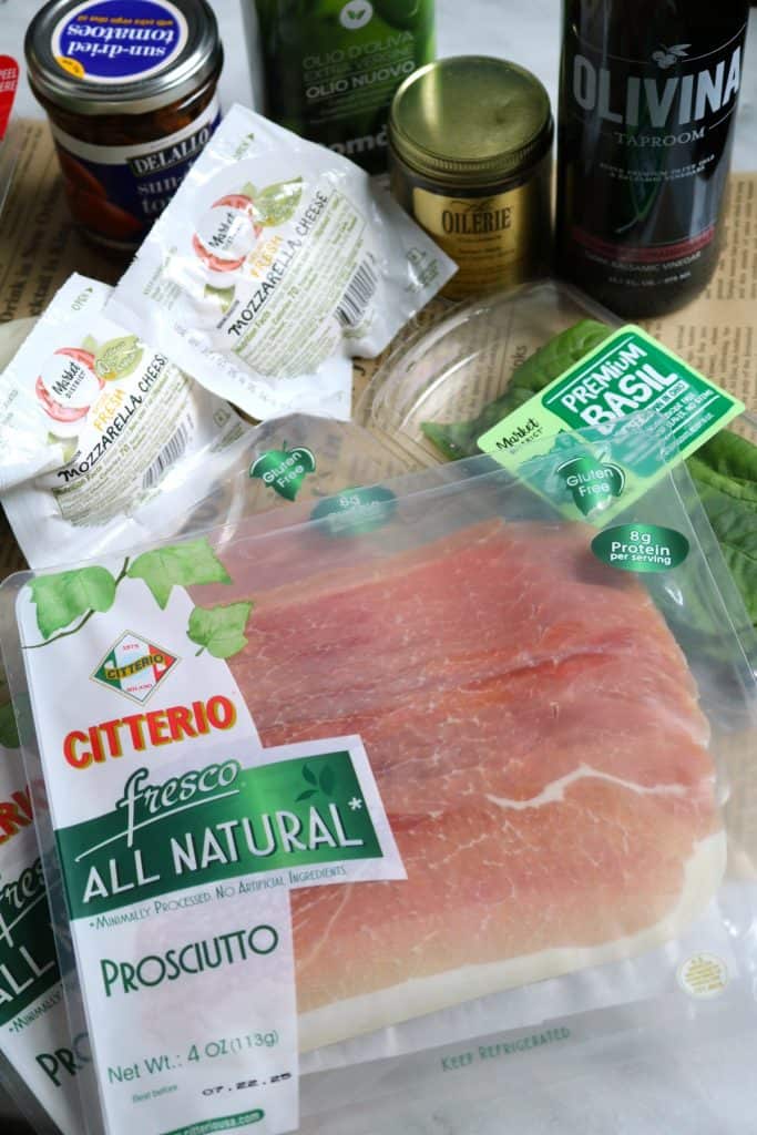 Italian Sushi Ingredients.