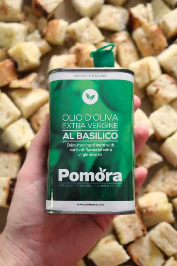 Pomora basil extra virgin olive oil.