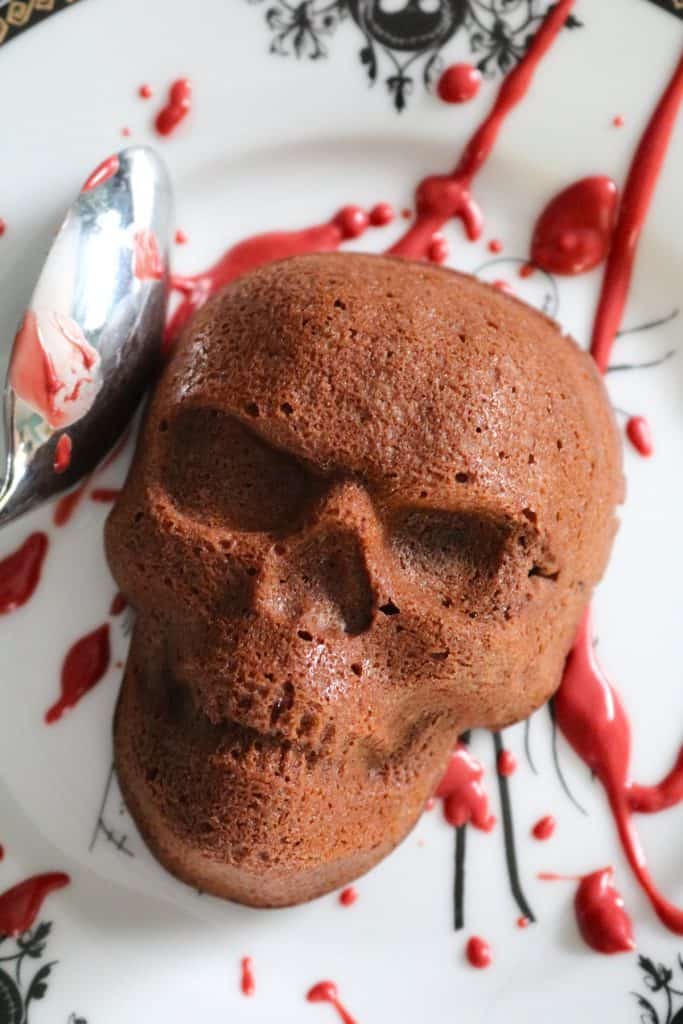 Skull Chocolate Cake.