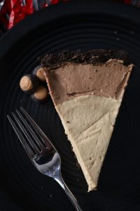 Slice of No-Bake Buckeye Pie.