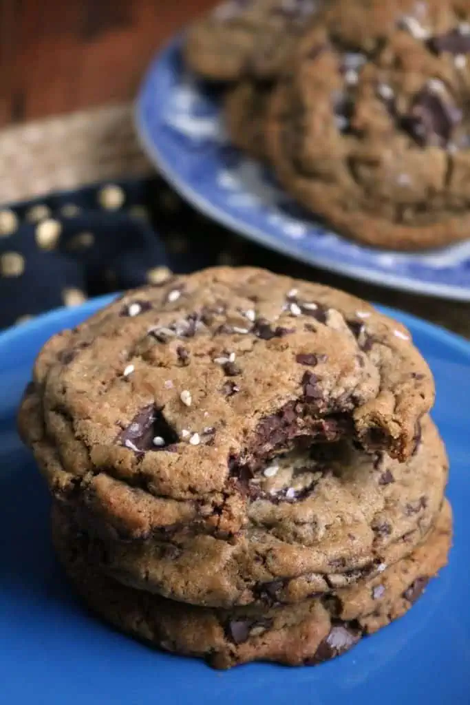 Tahini Dark Chocolate Chip Cookies.