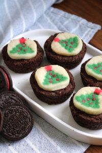 Christmas Sugar Cookie Brownies.