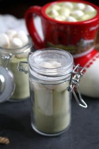 Matcha White Hot Cocoa Mix in a Swing-Top Container.