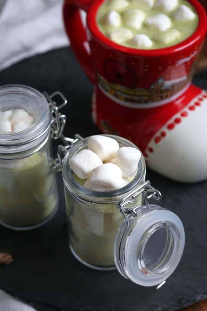 Matcha White Hot Cocoa Mix.