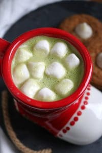 Cup of Matcha White Hot Cocoa.