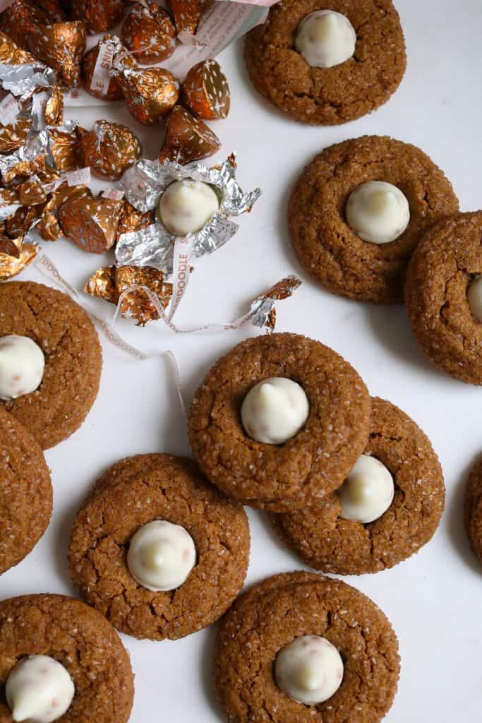 Platter of Snickerdoodle Ginger Molasses Blossoms.