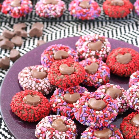 Reese’s Mini Hearts Chocolate Blossom Cookies.