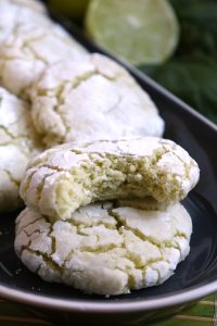 Bite in Basil Lime Gooey Butter Cookie.