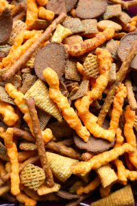 Cheesy Cheetos Snack Mix.