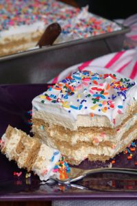 Funfetti Dessert Lasagna.